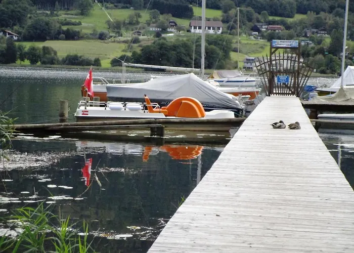 Апартаменты Ruth Haus Kmb Seeblickappartement Am Ossiacher See, Hallenbad, Skiarena Gerlitzen Боденсдорф